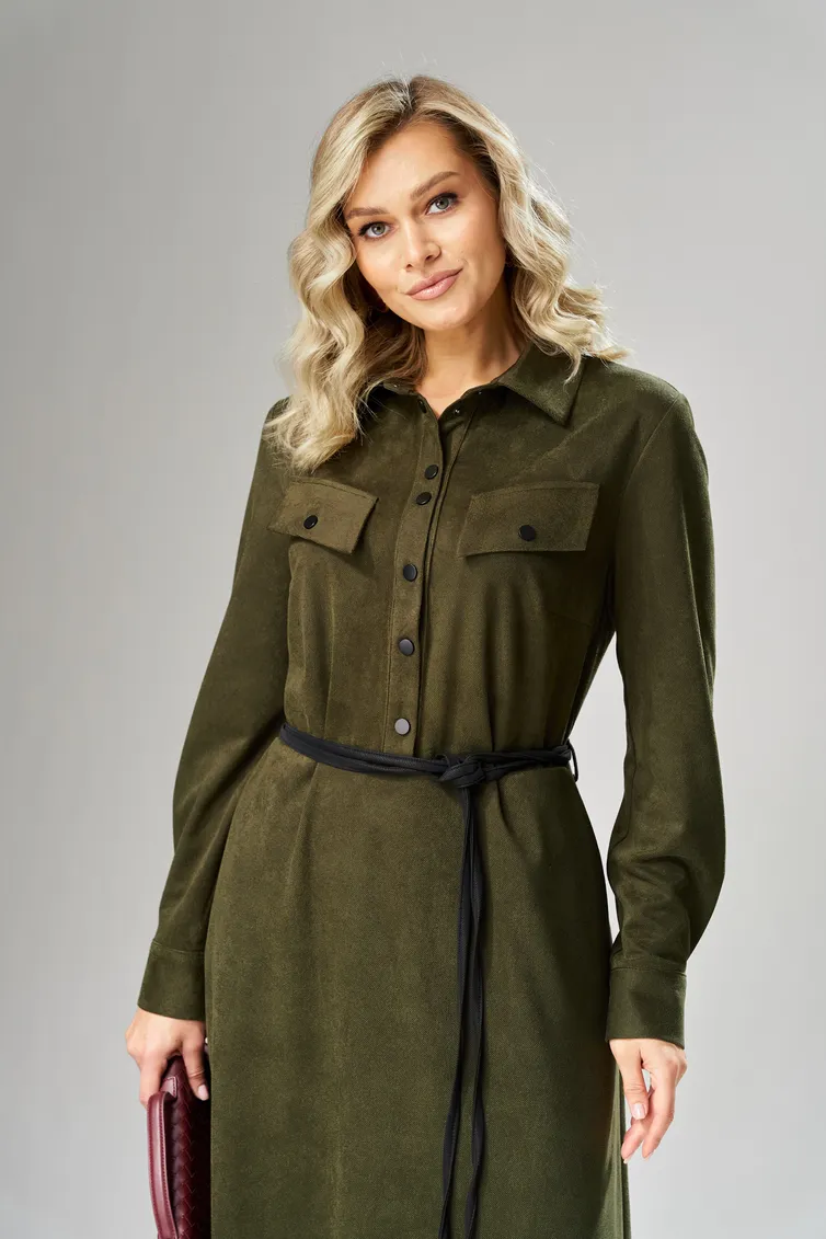 Sukienka Ava fashion #M-239 xaki