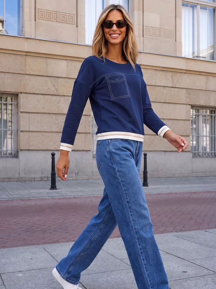 Jumper nika.pl #0204102 Emi-41 temno-sinij