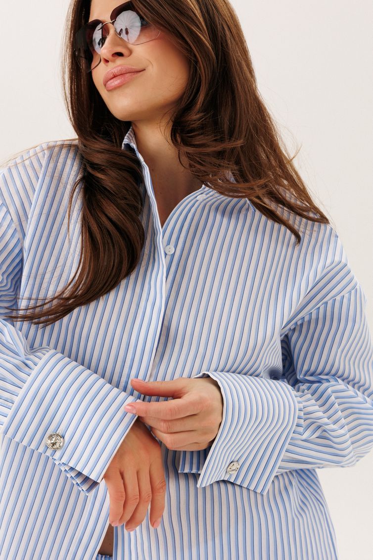 Блузка DILIA арт. 6009 голубой