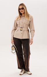 Koszula Anelli Laurel 1826 savanna skin