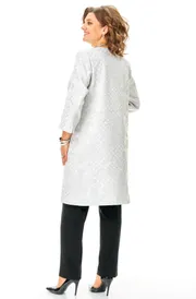 Żakiet BelElStyle #727-291 serebro