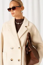 Coat Beautiful & Free #9013 kremovyj