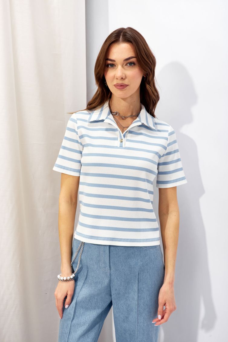 Джемпер Люше арт. 4344 голубой