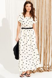 Платье Elletto Life арт. 11137 молочно-черный