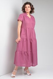 Dress Celentano #5028.1 len malinovyj