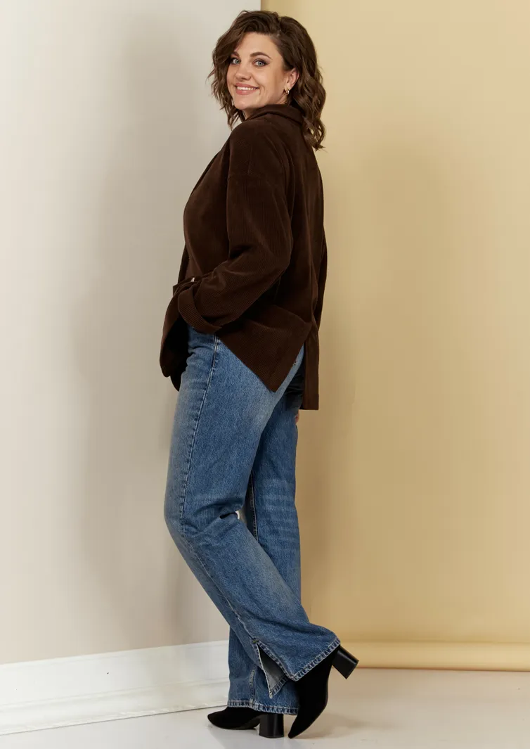 Żakiet Ava fashion #M-086 shokoladnyj