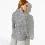 Sweter CHARUTTI #Stil bez povoda (blue brown, s poyasom)