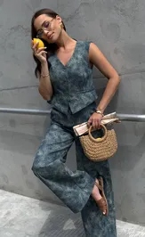 Trousers PRATA wear S037 sinij