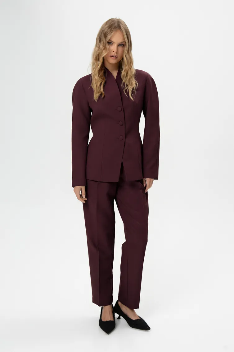 Spodnie Pirs #6292 burgundi