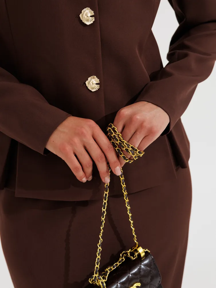 Suit Galean Style #1012 korichnevyj