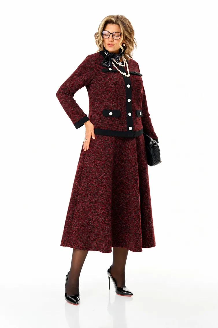Garnitur Anastasia #1401 bordo
