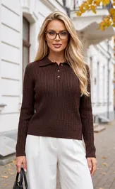 Skoczek BELANGE 3853 shokolad