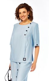 Костюм Ольга Стиль С1022 голубой