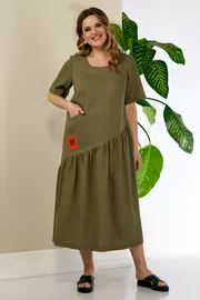 Sukienka Anastasia #1221 olivkovyj