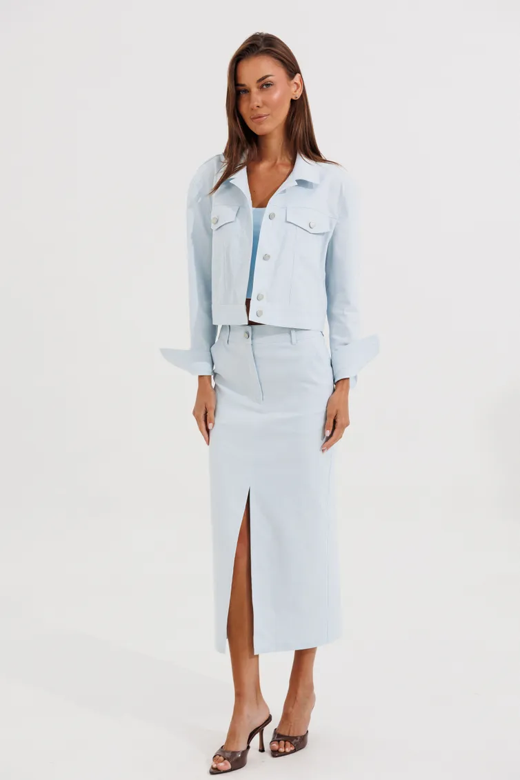 Spódnica V&N fashion #1177_goluboj