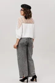 Blouse Anelli Laurel #1790 farforovoe kruzhevo