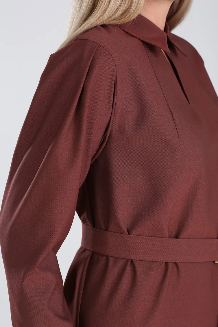 Sukienka Vilena-fashion #728 shokolad