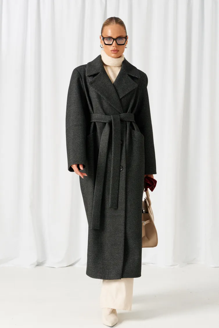 Płaszcz Beautiful & Free #9022 chernyj