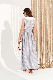 Платье Elletto Life арт. 11128 бело-серый