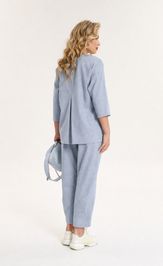 Suit Anastasia 1202 sero-goluboj