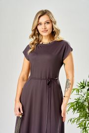 Платье Ava fashion арт. М-199 баклажановый