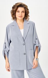 Костюм БелЭльСтиль 884-333/601-308 голубая полоска