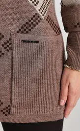 Sweter BONADI 2217 kapuchino