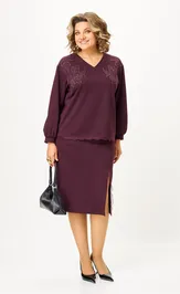 Garnitur Vilena-fashion 1169 burgundi