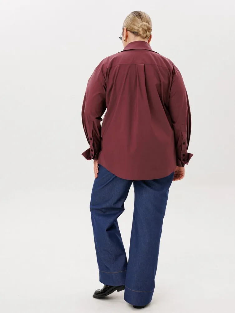 Рубашка Ava fashion арт. М-167 бордовый