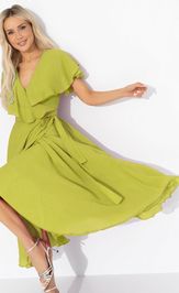 Платье CHARUTTI Счастье влюбленности (салатовое, нью)