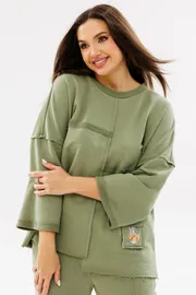 Sweatshirt Ma Cherie #1109 xaki