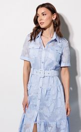 Платье Люше 4364 голубой