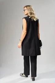 Waistcoat Ava fashion #M-242 chernyj