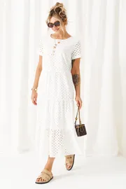 Sukienka Beautiful & Free #6462 belyj