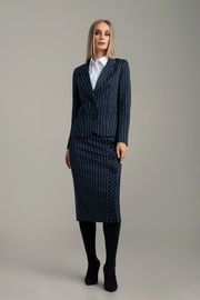 Suit MARIKA #429 t.sin v polosku