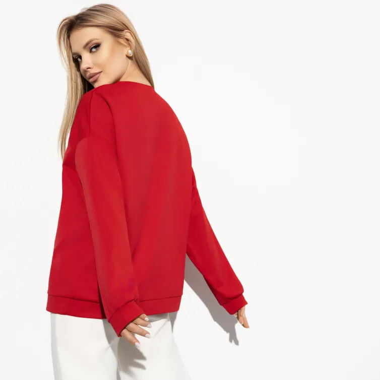 Bluza CHARUTTI #Privychka byt stilnoj (red, nyu)