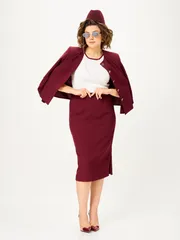 Garnitur Vilena-fashion #1126 burgundi