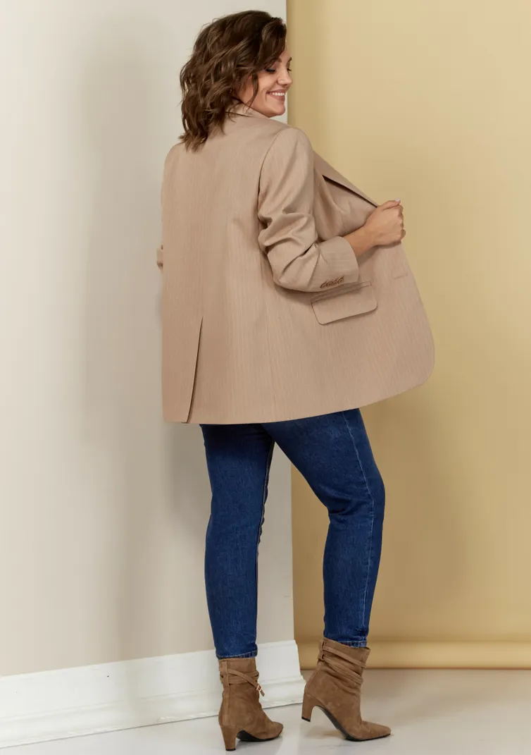 Żakiet Ava fashion #M-083 bezhevyj