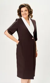 Sukienka Anastasia MAK 1308 korichnevyj