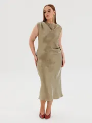 Sukienka Anastasia MAK #1317 xaki