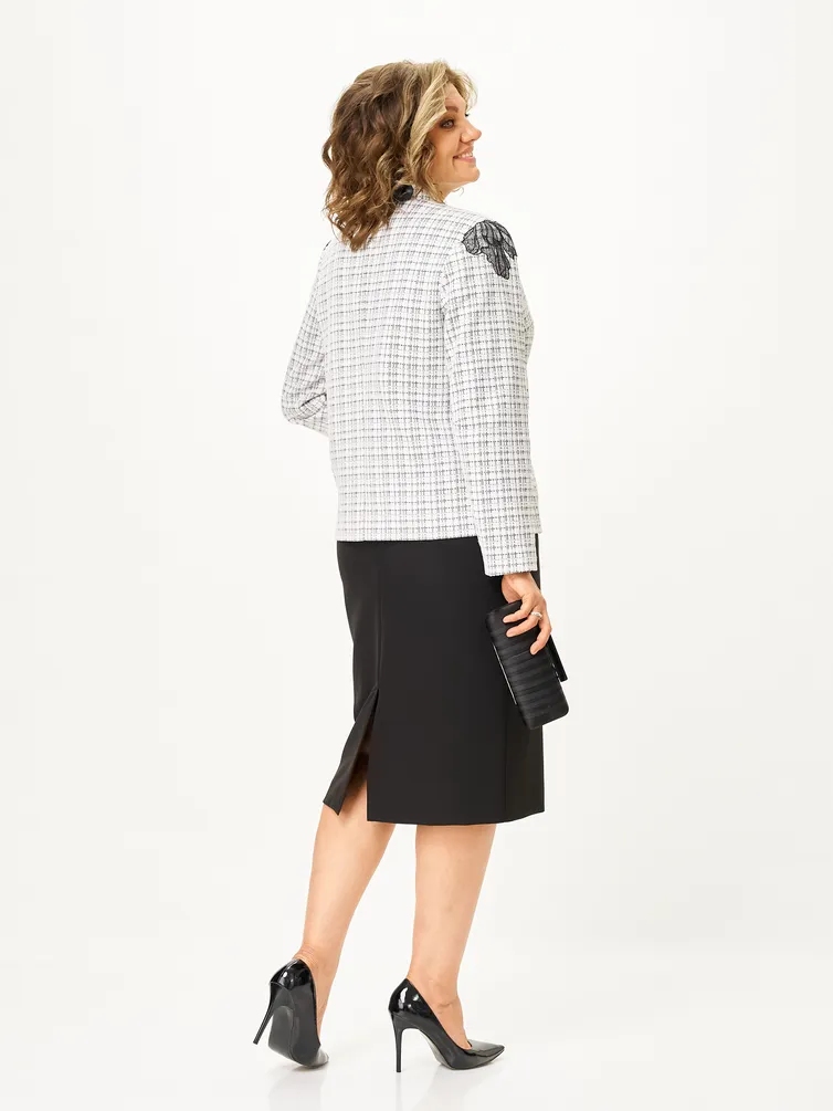 Suit Vilena-fashion #1198 belyj+chernyj