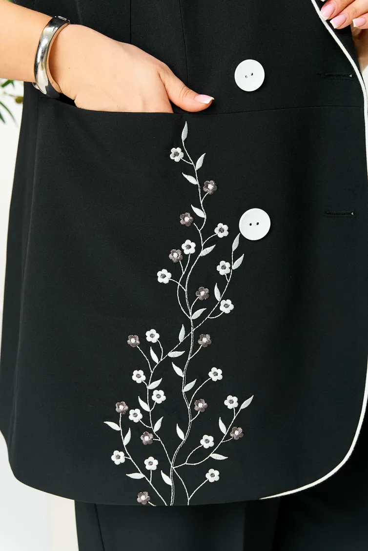 Żakiet Ava fashion #M-111 chernyj