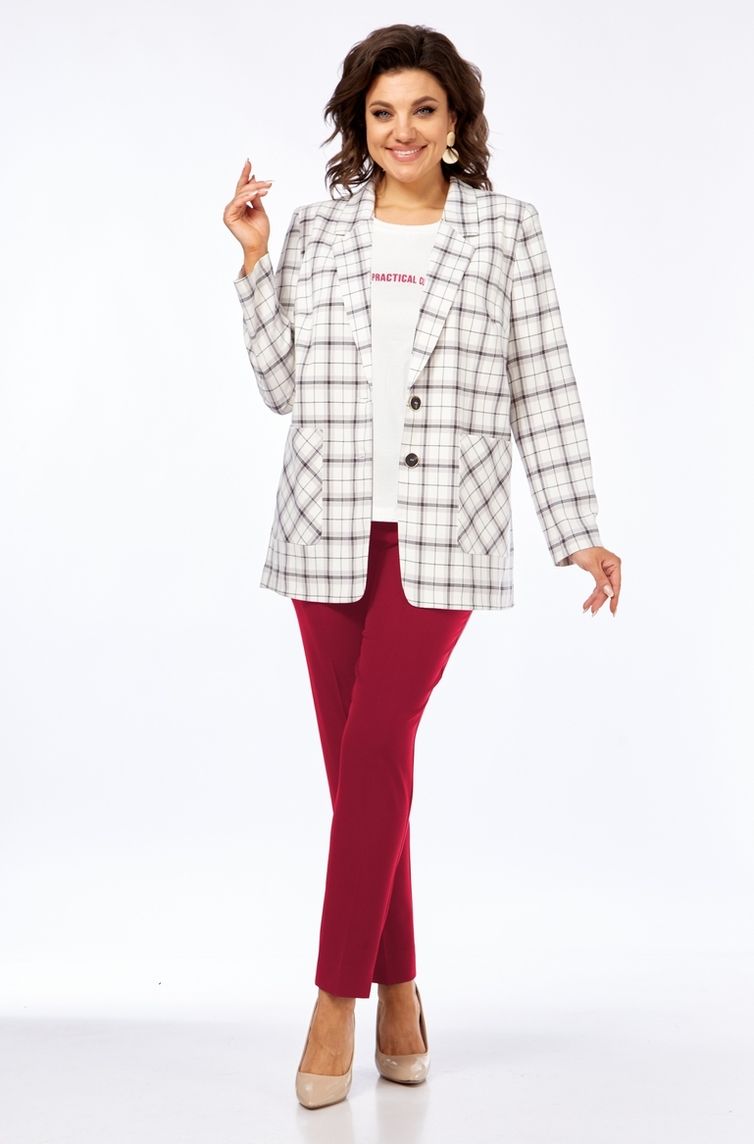 Комплект Milora арт. 1198/1 клетка/ красный