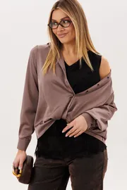 Blouse Anelli Laurel #1663 poceluj kapuchino