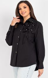 Blouse VIZAVI 820 chernyj
