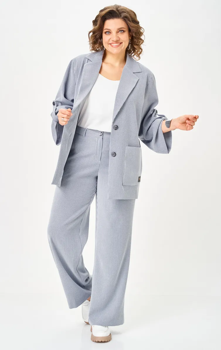 Garnitur BelElStyle #884-333/601-308 golubaya poloska