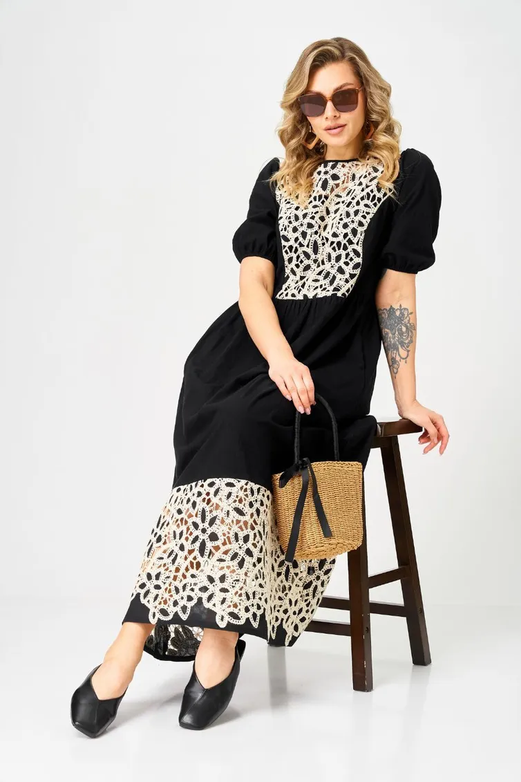 Платье Ava fashion арт. М-192 черный