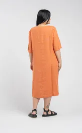 Sukienka FASHION CENTRE L-4003/Morkovnyj