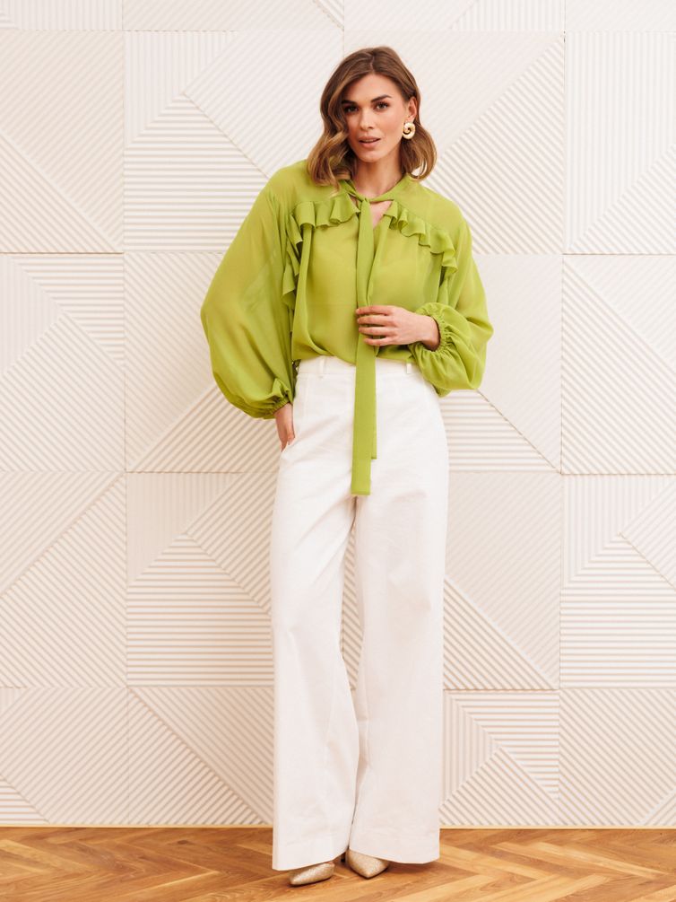 Блузка GIZART арт. 15410 салатовый