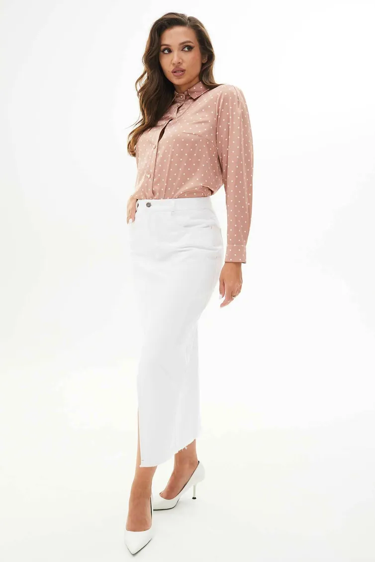 Blouse MiSlana #S818 roza